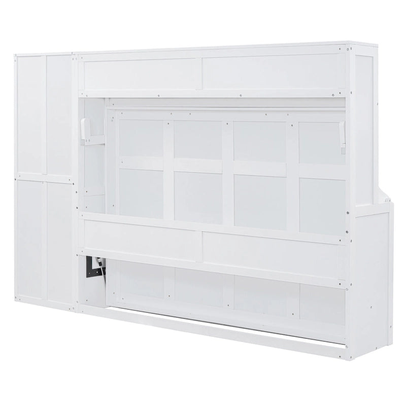 (Lit escamotable) — Avec armoire et tiroirs