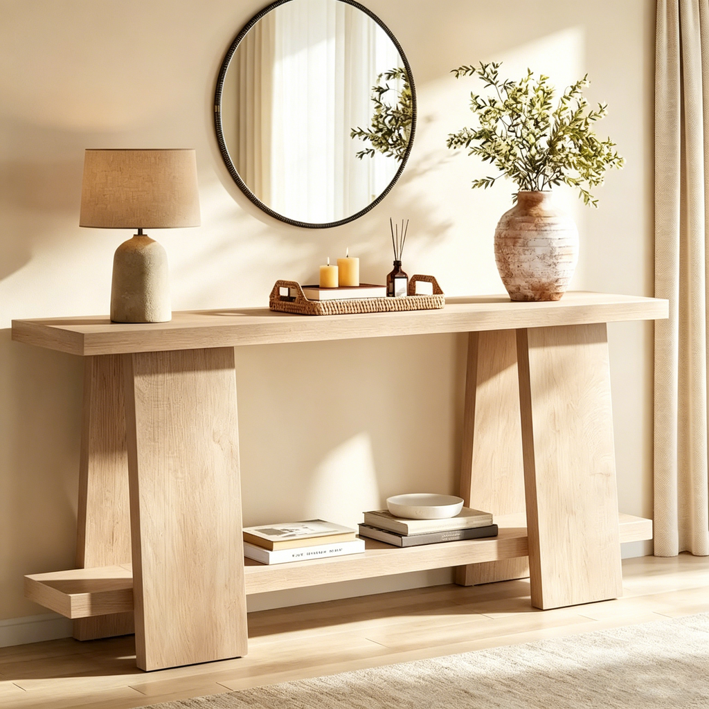 Table d'entrée double couche moderne