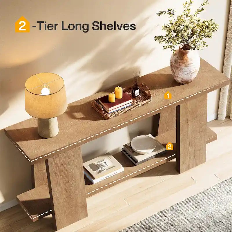 Table d'entrée double couche moderne