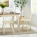 Chaises de salle à manger à dossier haut et barreaux style campagnard (ensemble de 2) — 91,4 cm de hauteur