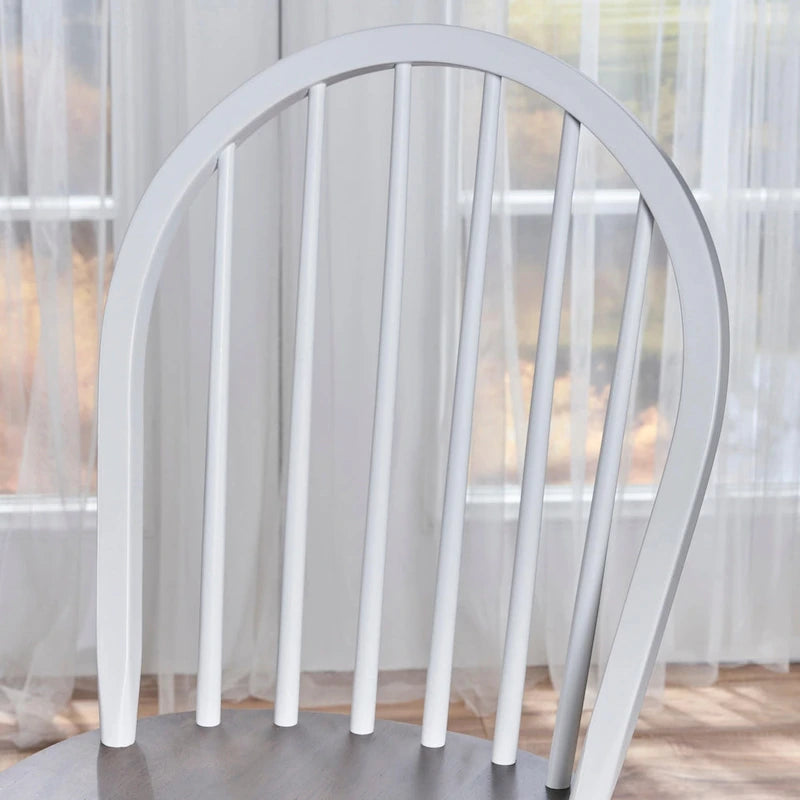Chaises de salle à manger à dossier haut et barreaux style campagnard (ensemble de 2) — 91,4 cm de hauteur
