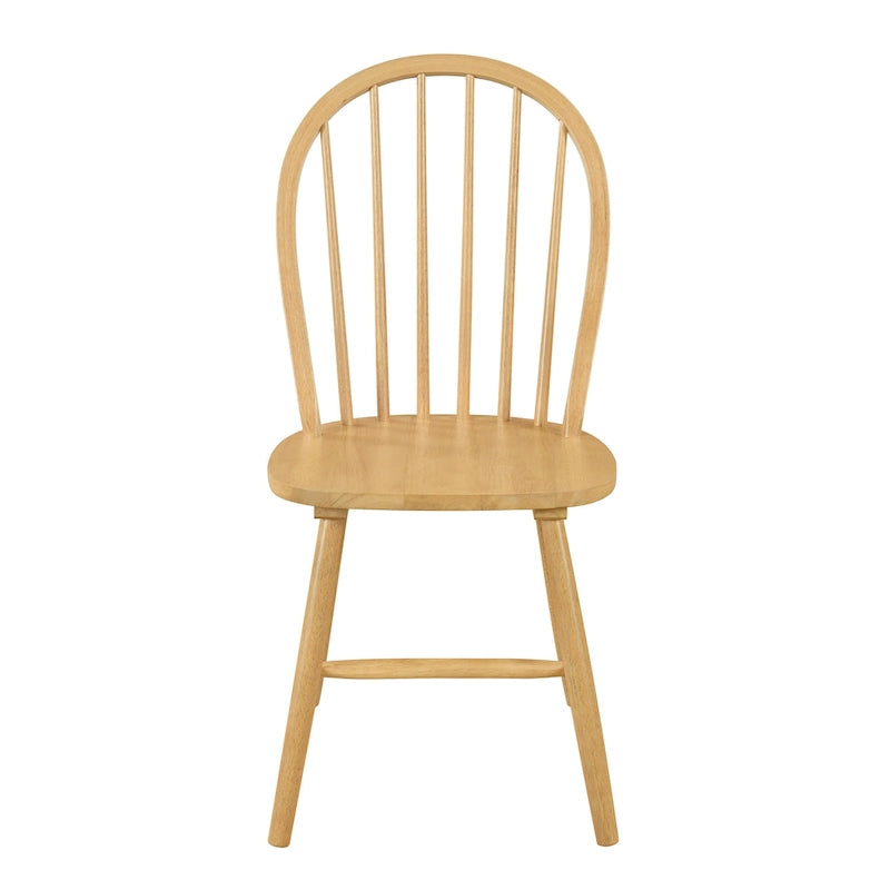 Chaises de salle à manger à dossier haut et barreaux style campagnard (ensemble de 2) — 91,4 cm de hauteur