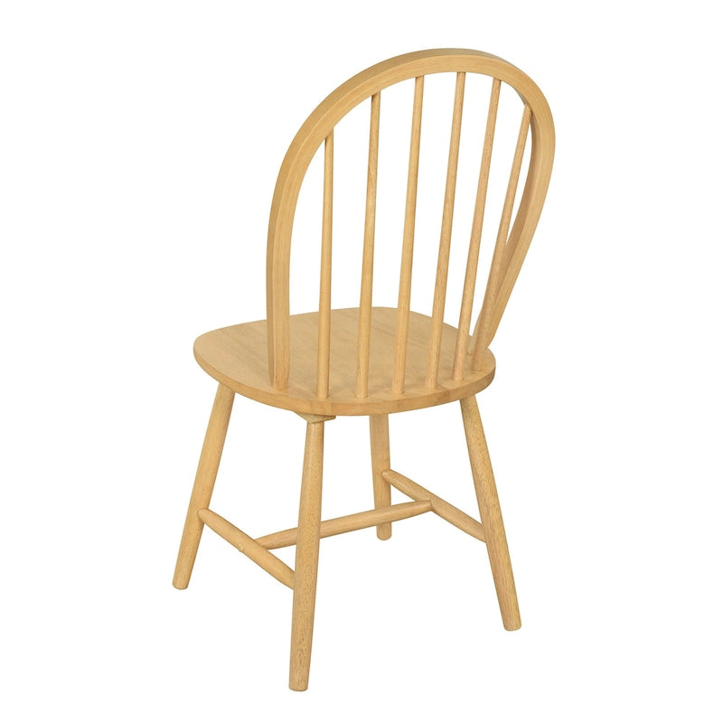 Chaises de salle à manger à dossier haut et barreaux style campagnard (ensemble de 2) — 91,4 cm de hauteur
