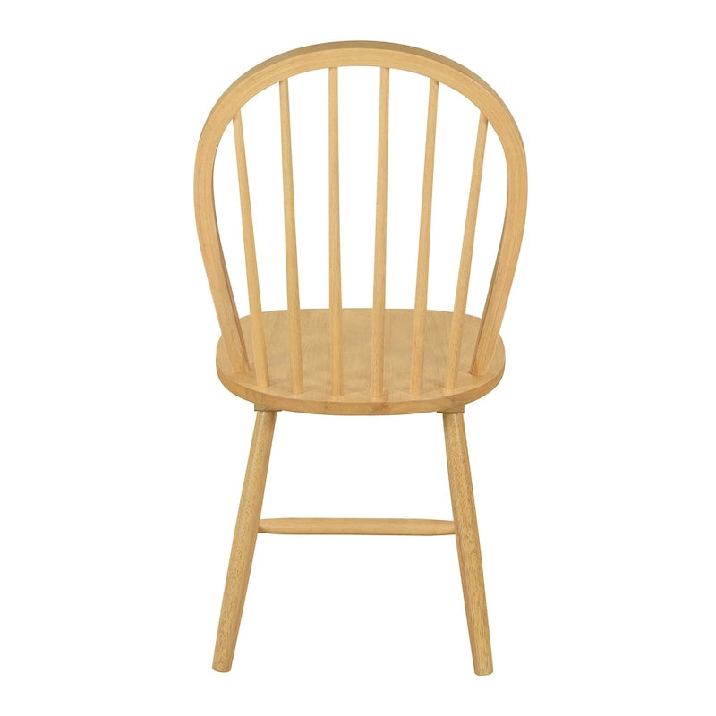 Chaises de salle à manger à dossier haut et barreaux style campagnard (ensemble de 2) — 91,4 cm de hauteur
