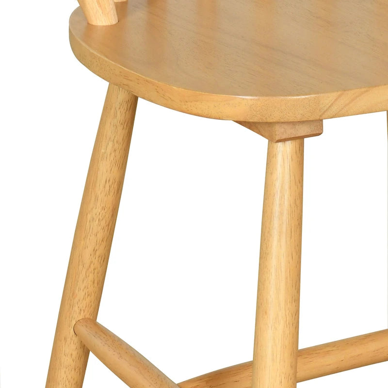Chaises de salle à manger à dossier haut et barreaux style campagnard (ensemble de 2) — 91,4 cm de hauteur