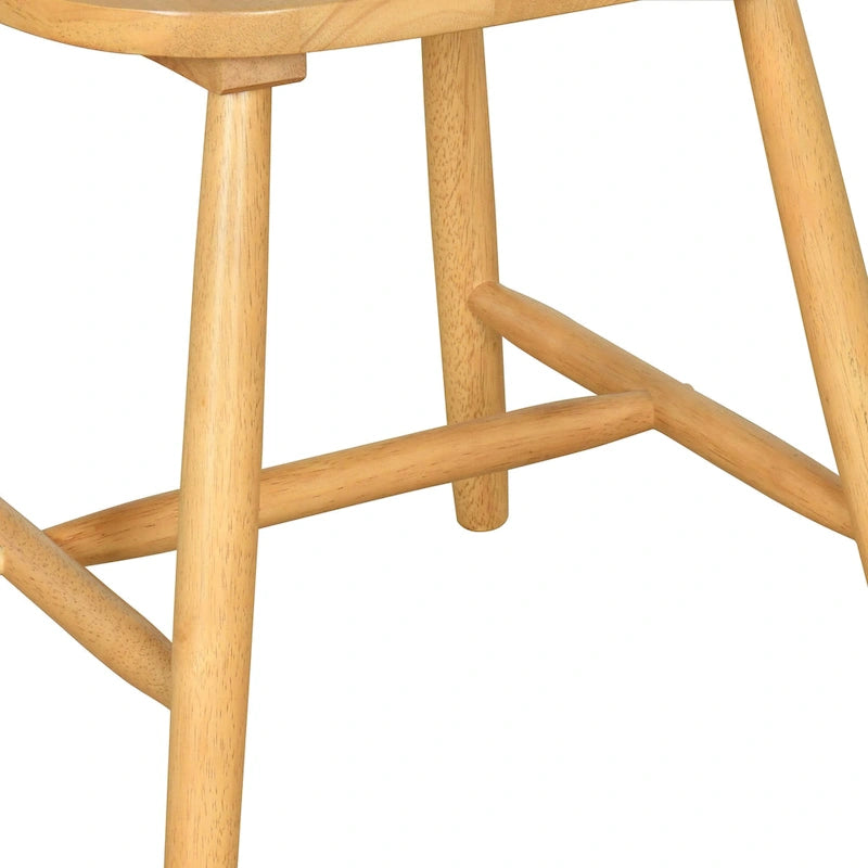 Chaises de salle à manger à dossier haut et barreaux style campagnard (ensemble de 2) — 91,4 cm de hauteur