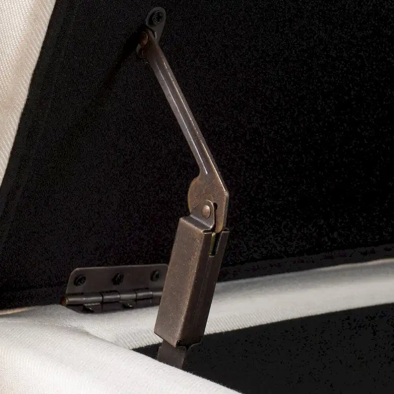 Banc de rangement en tissu
