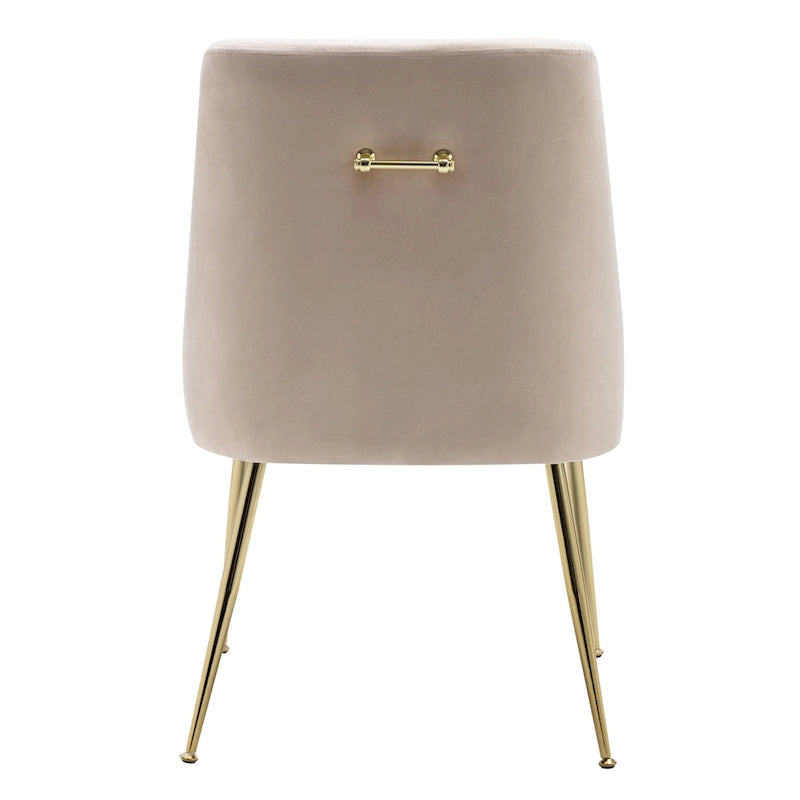 Fauteuil d'appoint contemporain en velours Arcadia (lot de 2)
