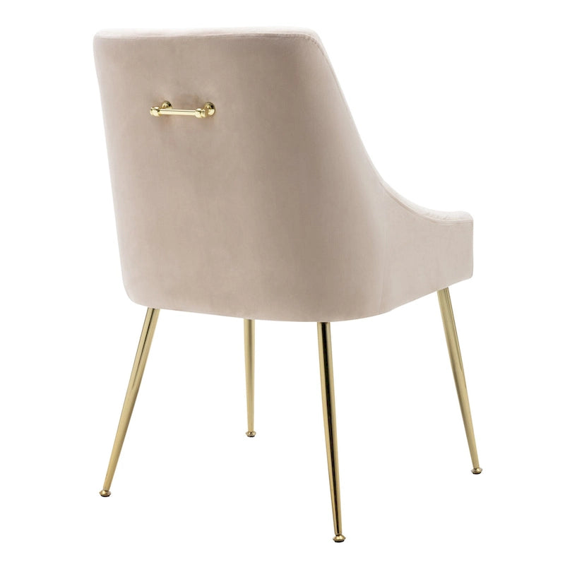 Fauteuil d'appoint contemporain en velours Arcadia (lot de 2)
