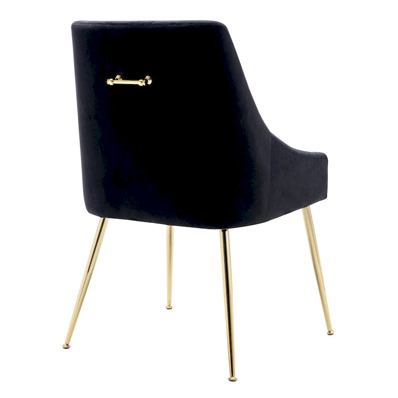 Fauteuil d'appoint contemporain en velours Arcadia (lot de 2)