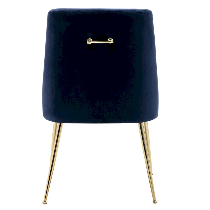 Fauteuil d'appoint contemporain en velours Arcadia (lot de 2)