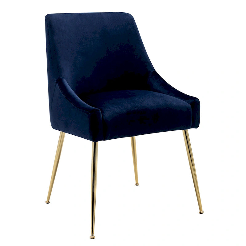Fauteuil d'appoint contemporain en velours Arcadia (lot de 2)