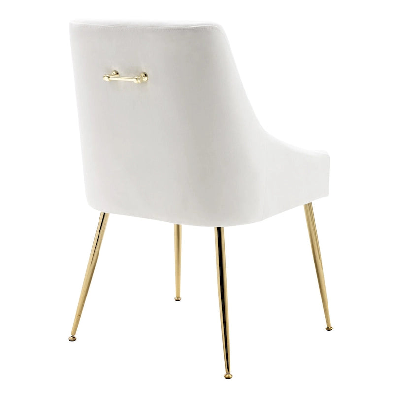 Fauteuil d'appoint contemporain en velours Arcadia (lot de 2)