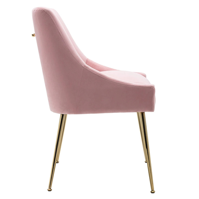 Fauteuil d'appoint contemporain en velours Arcadia (lot de 2)