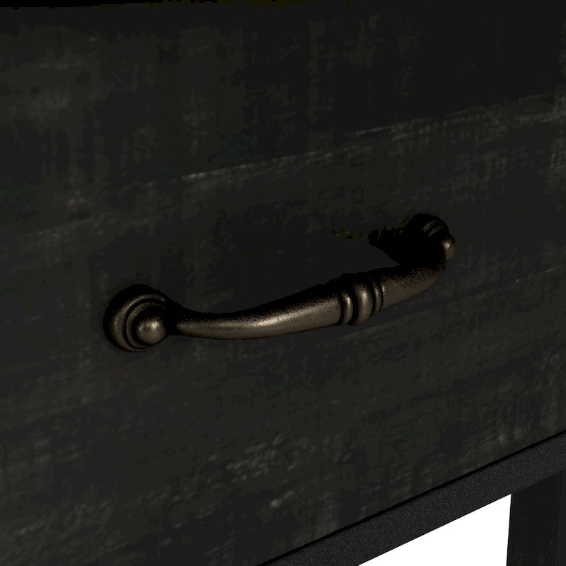 Console à 3 étagères ouvertes en chêne noir DH BASIC Farmhouse de 47 po par Denhour
