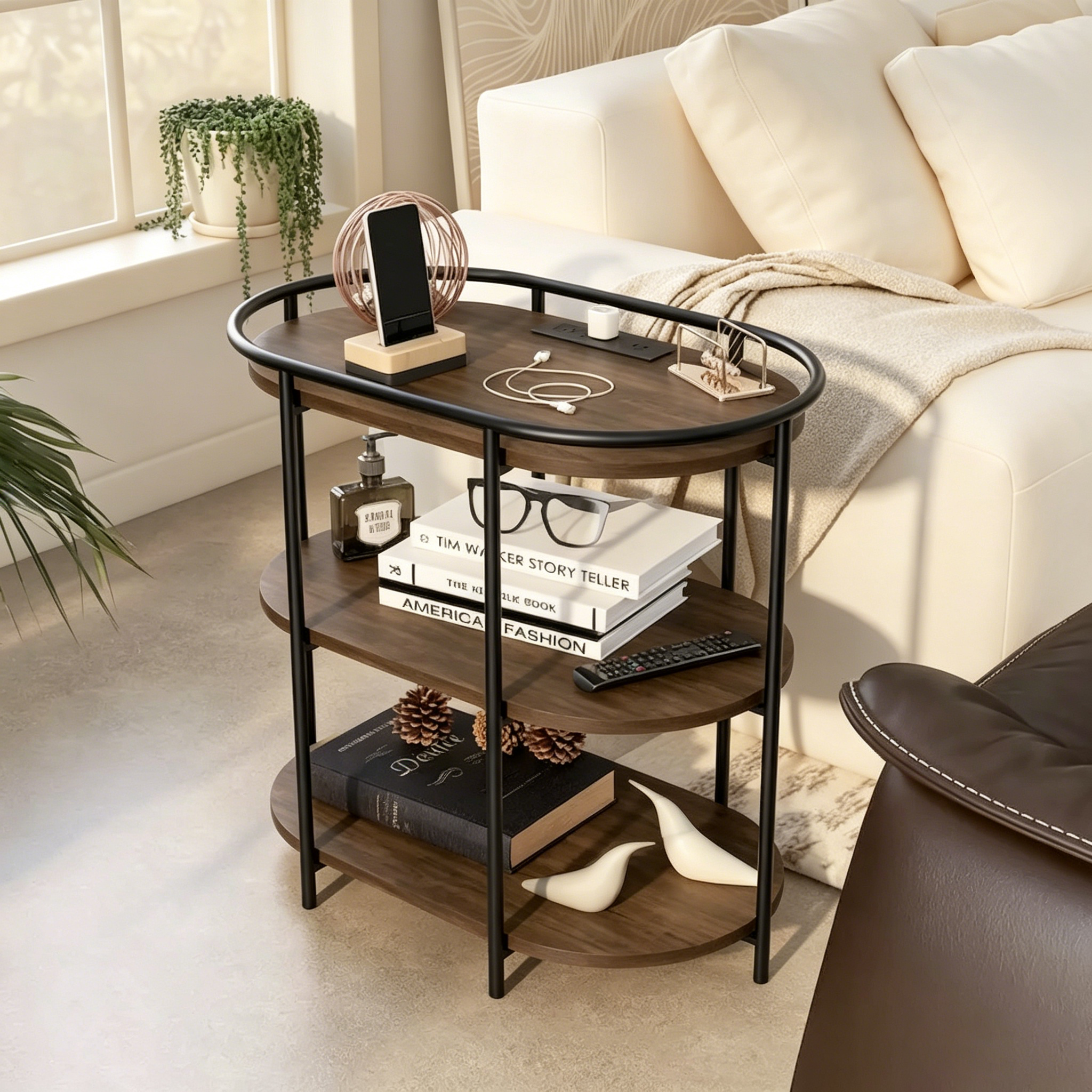 Table d'appoint à trois niveaux