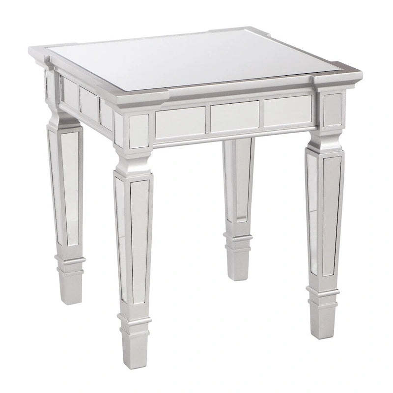 Table d'appoint carrée miroir
