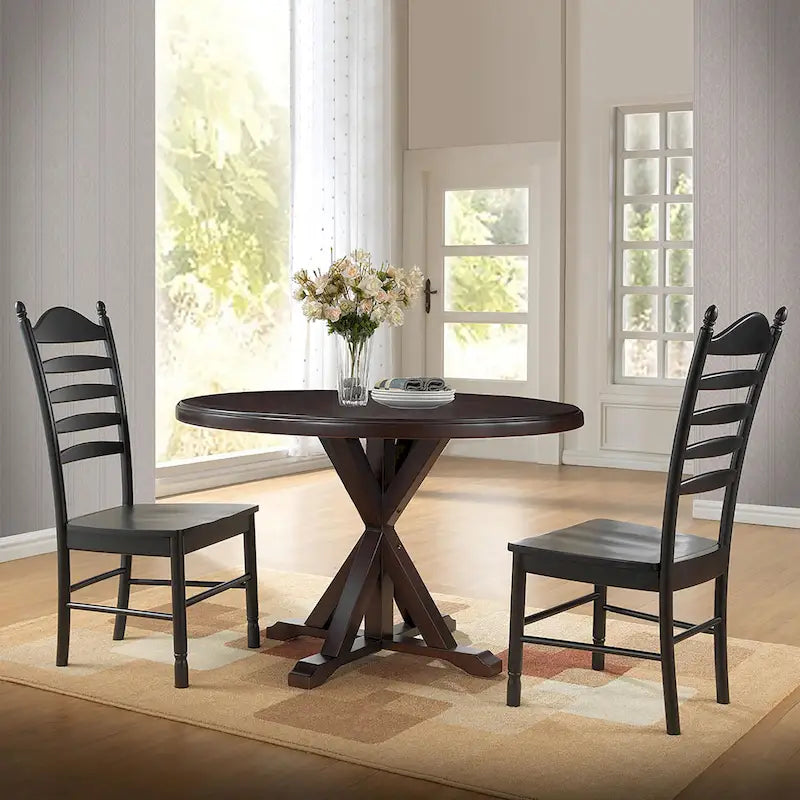 Table à manger avec piétement en X