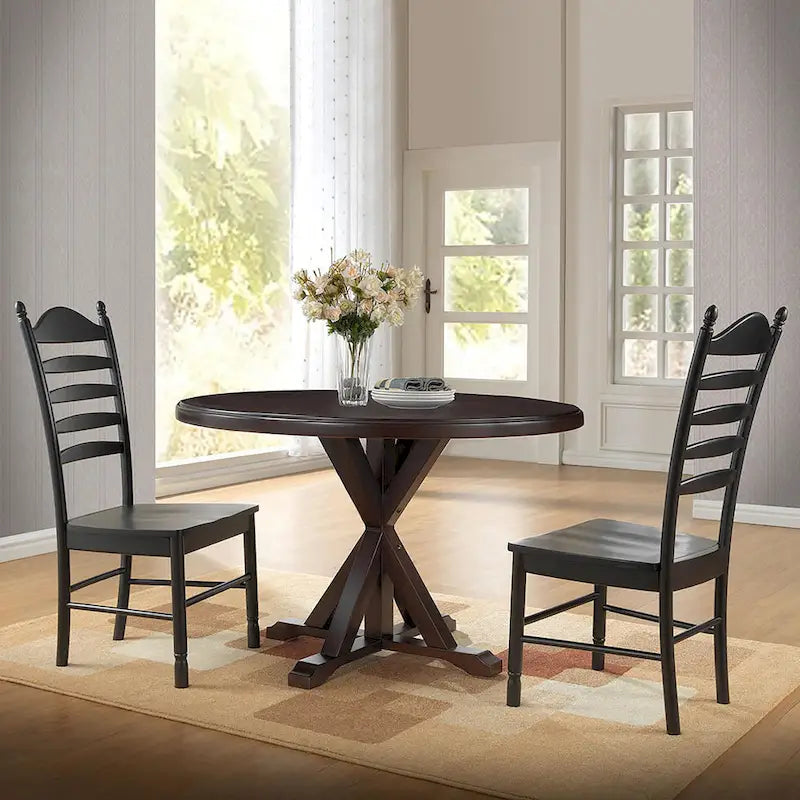 Table à manger avec piétement en X