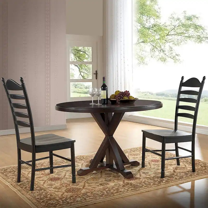 Table à manger avec piétement en X