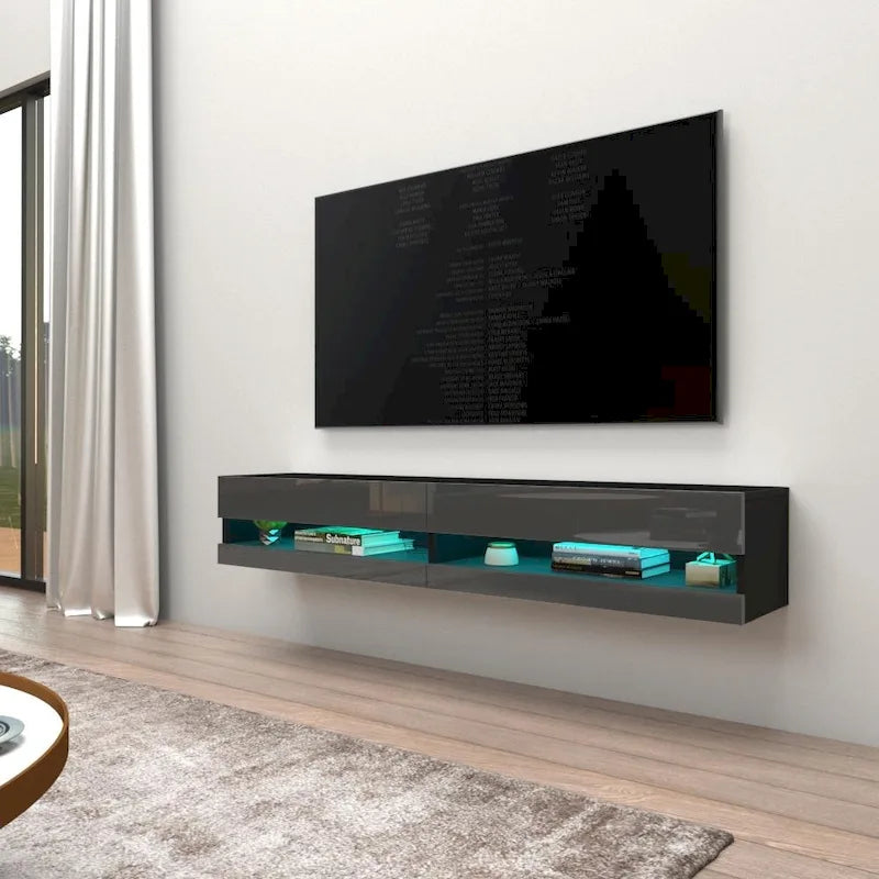 Support mural flottant pour téléviseurs de 71 pouces (180 mm)