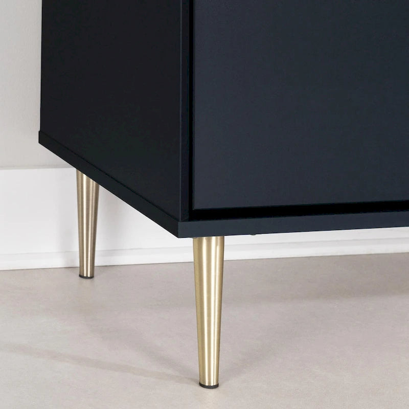 Commode double à six tiroirs