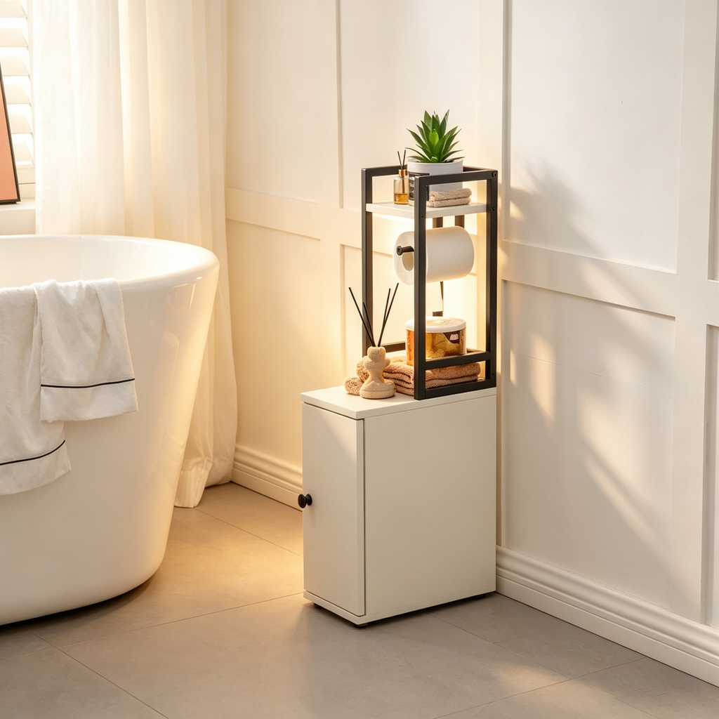 Meuble de rangement pour petite salle de bain - 6,5P x 11,8L x 29,5H