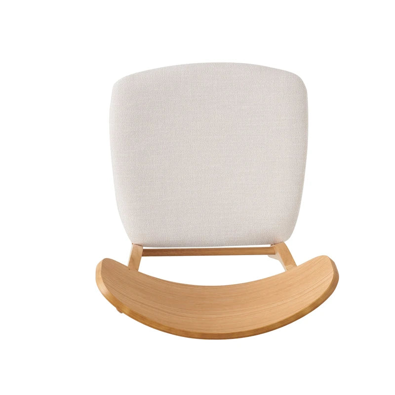 Chaises de salle à manger en bois d'hévéa massif (lot de 2)