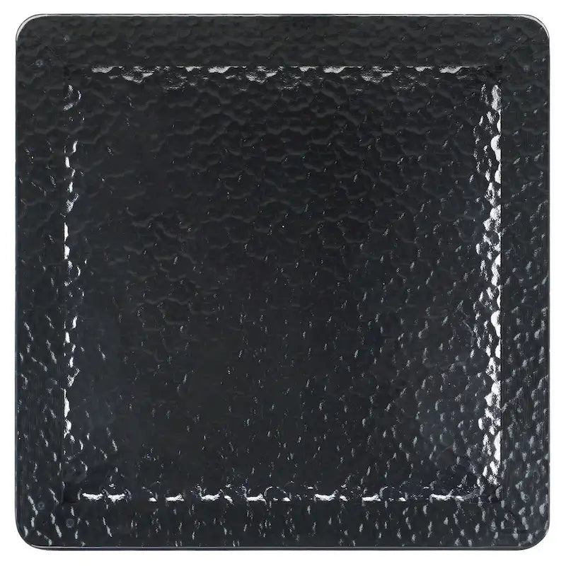 Table d'appoint décorative à plateau en verre — 56 cm (L) x 56 cm (P) x 53 cm (H)